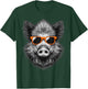 Cool Wild Boar Wearing Sunglasses Graphic Art T-Shirt - T-Shirt | Forest