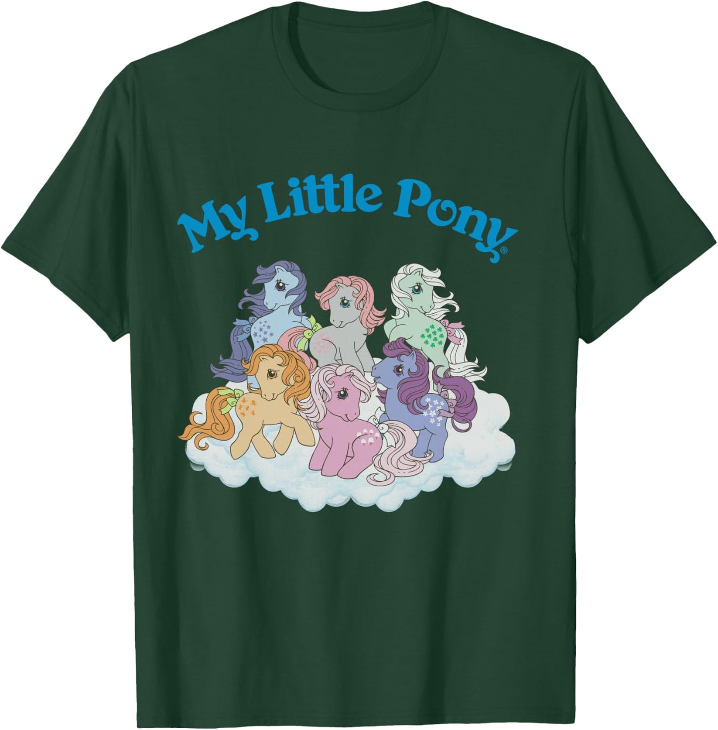 My Little Pony Original First Generation Pony Group Shot T-Shirt - T-Shirt | Forest