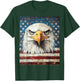 American Bald Eagle USA Flag Patriotic 4th of July Vintage T-Shirt - T-Shirt | Forest