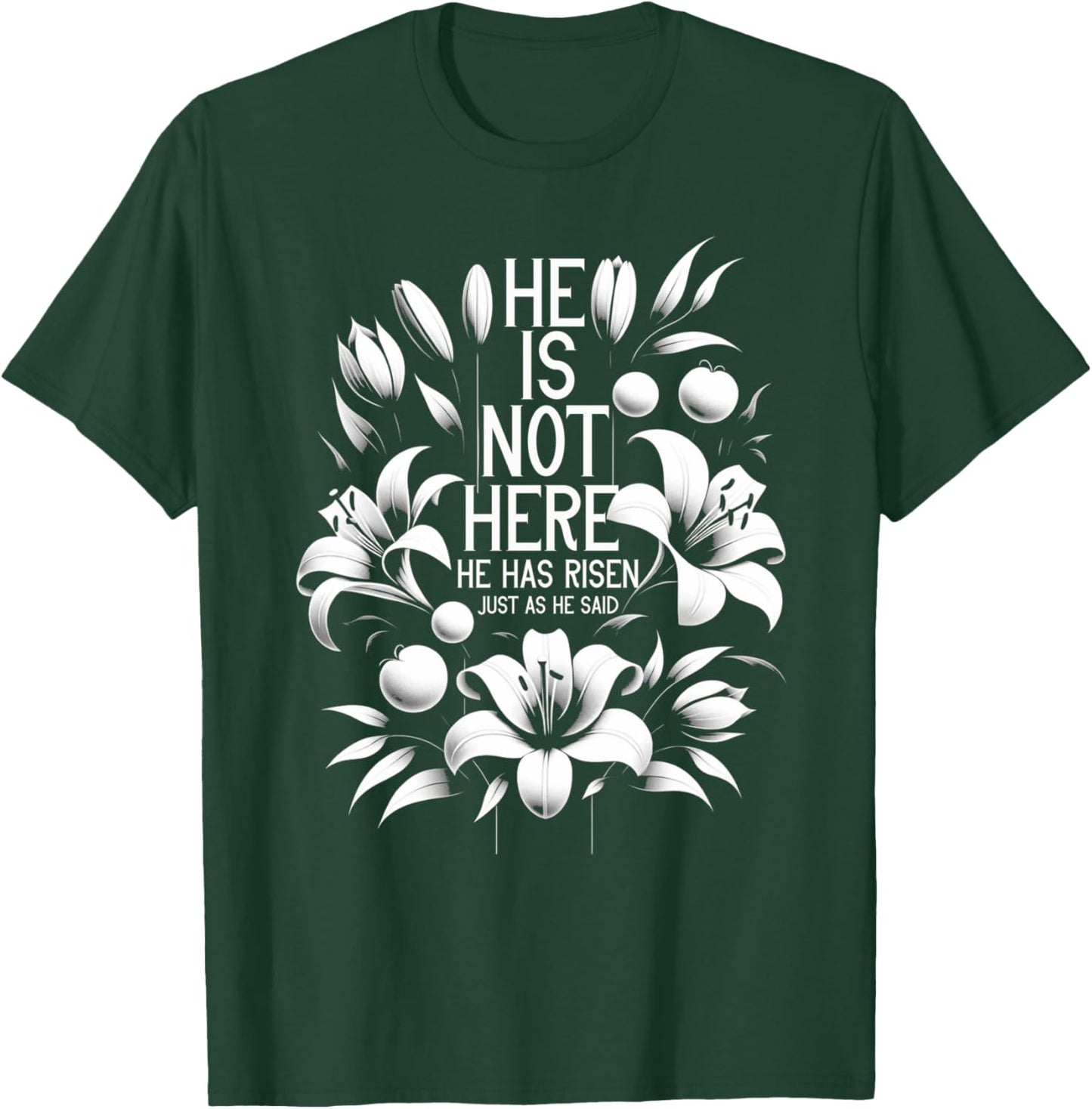 Easter Vintage He Is Not Here He Has Risen Just As He Said T-Shirt - T-Shirt | Forest