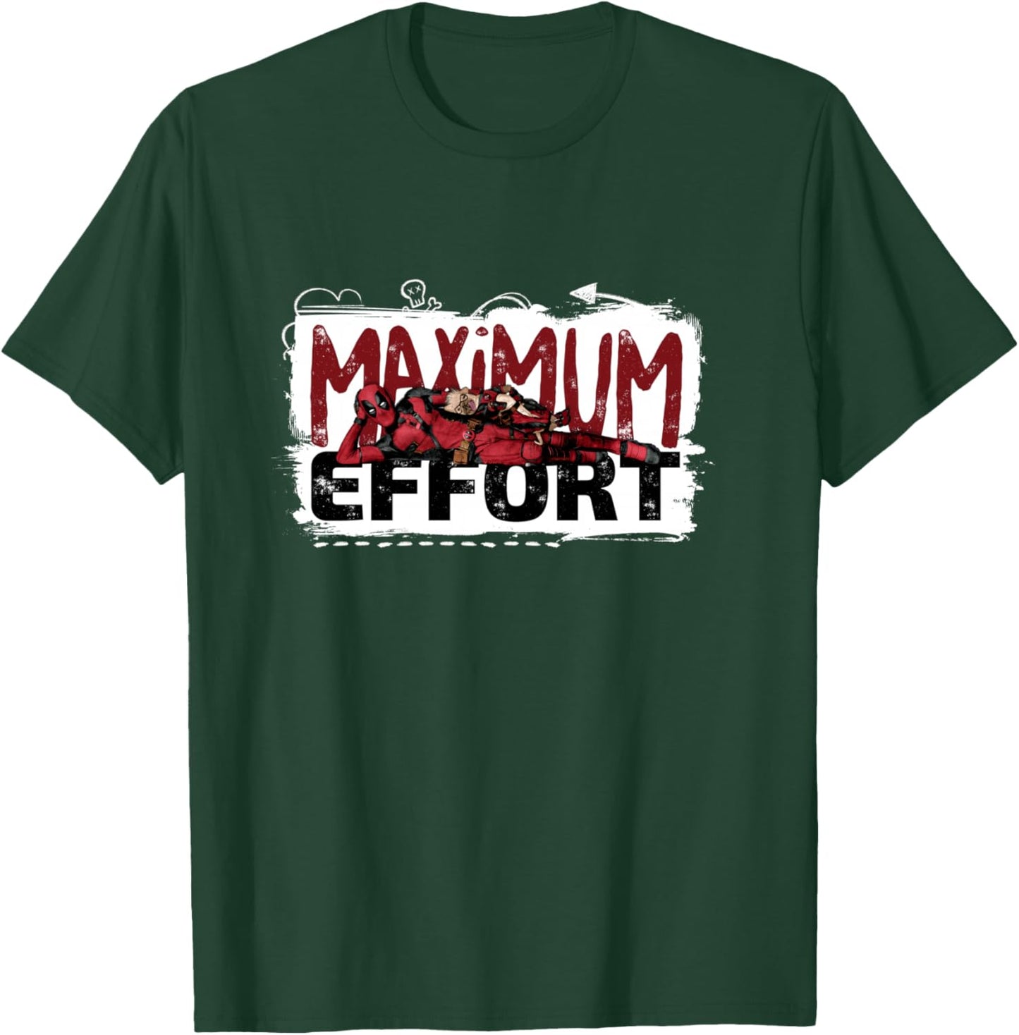 Marvel Studios Deadpool & Wolverine Dogpool Maximum Effort T-Shirt - T-Shirt | Forest
