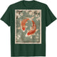 Koi fish and Cherry Blossom tree Japanese Woodblock art BACK T-Shirt - T-Shirt | Forest