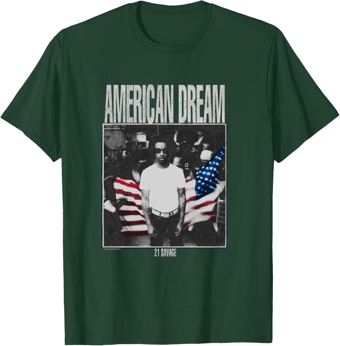 21 Savage American Dream Trap Streetwear Urban T-Shirt - T-Shirt | Forest