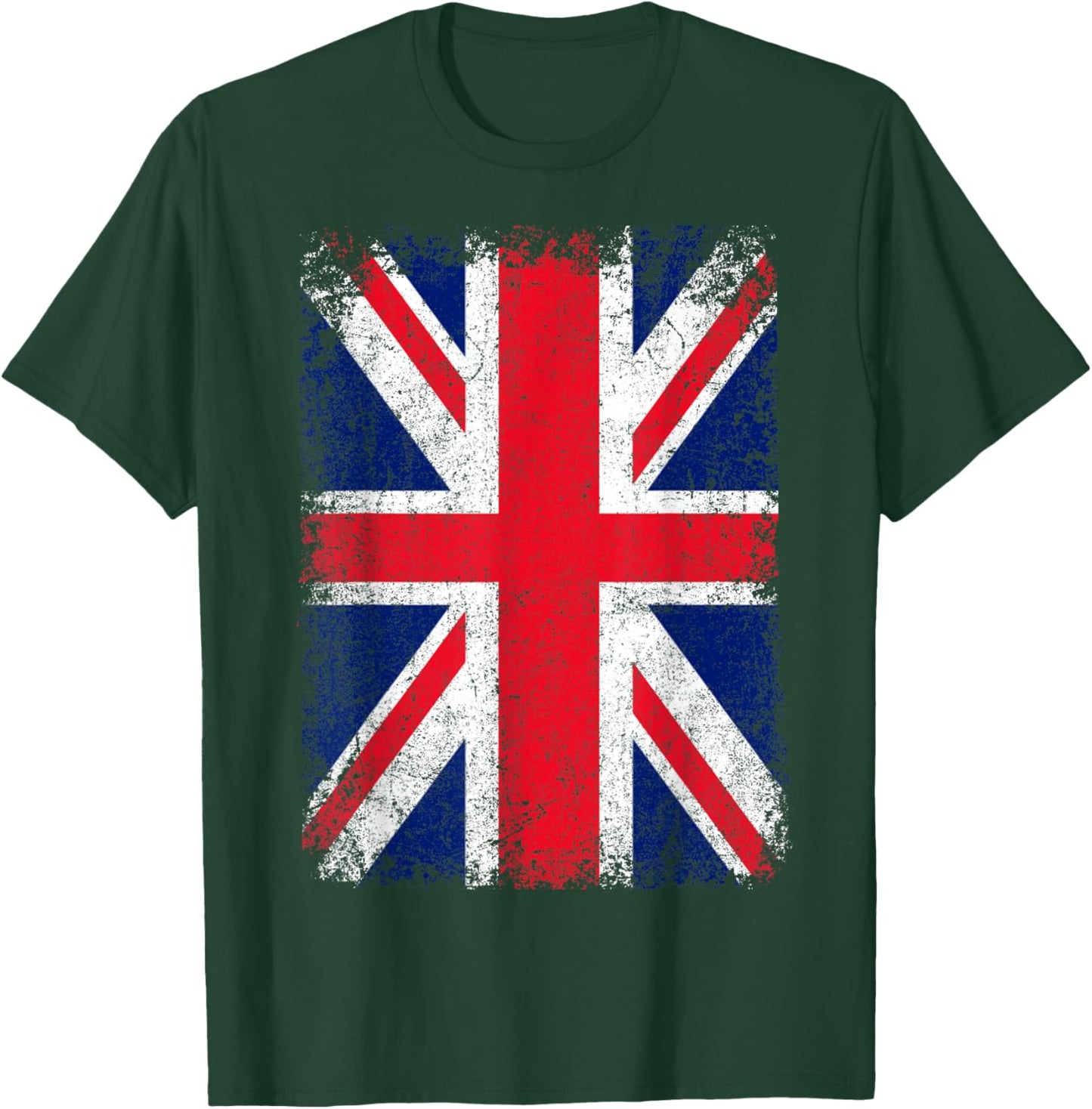 Union Jack Flag United Kingdom Great Britain England T-Shirt - T-Shirt | Forest