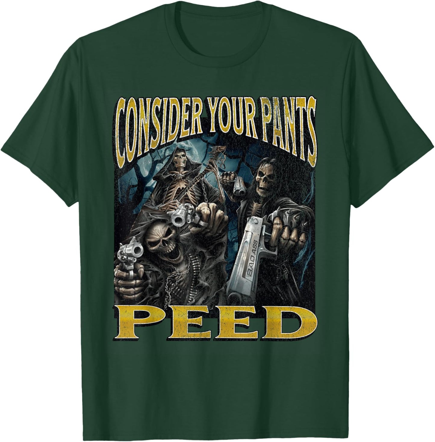 MildlyPerturbed -Adults Skeleton Meme , Black, X-Small, Short Sleeves T-Shirt - T-Shirt | Forest