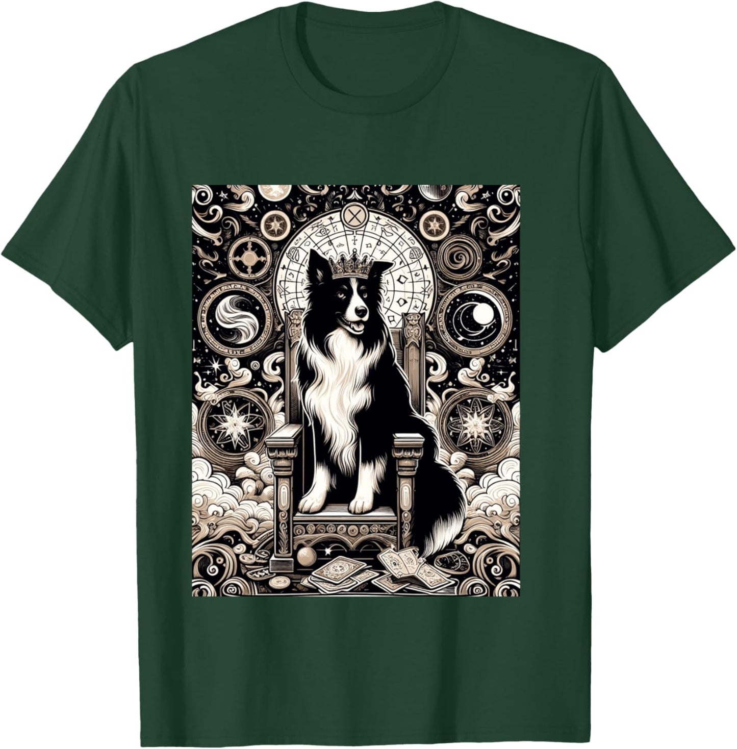 Border Collie tarot card T-Shirt - T-Shirt | Forest