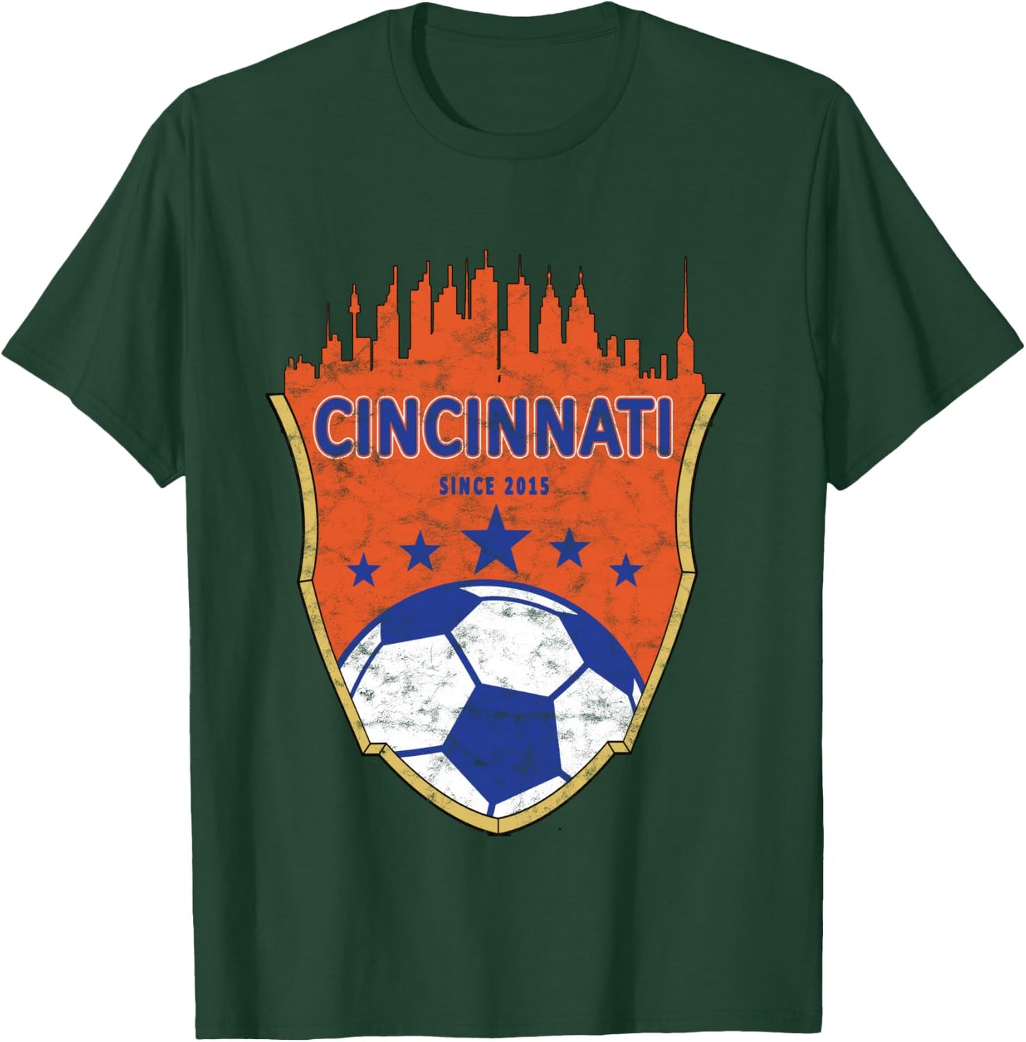 Cincinnati Soccer Shirt T-Shirt - T-Shirt | Forest