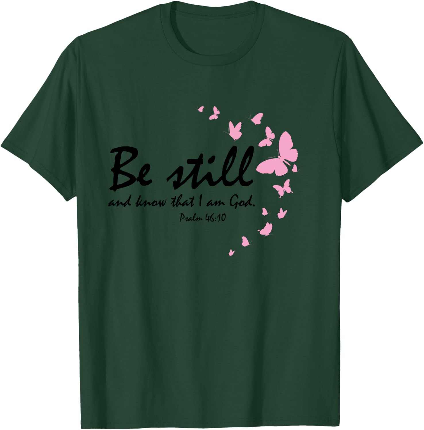 Christian Religious Butterflies Bible Verses Sayings Women T-Shirt - T-Shirt | Forest