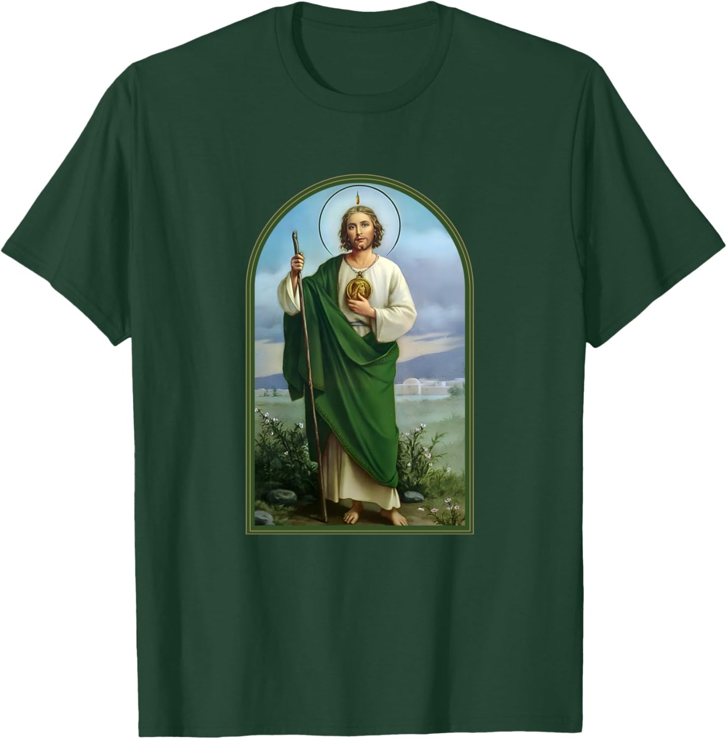 San Judas Tadeo Saint Jude Thaddeus T-Shirt - T-Shirt | Forest