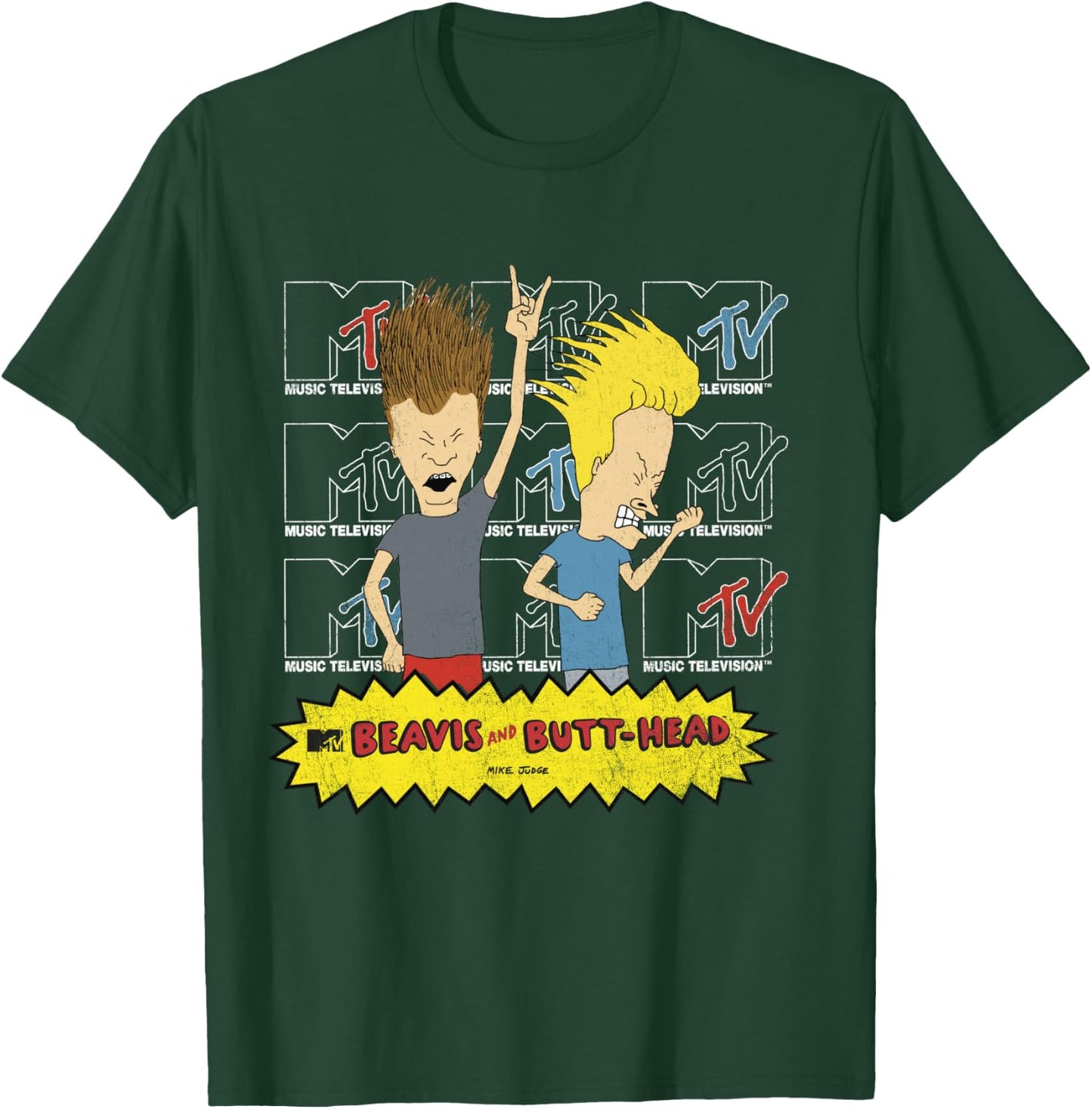 MTV Logo Stacked Beavis and Butt-Head T-Shirt - T-Shirt | Forest