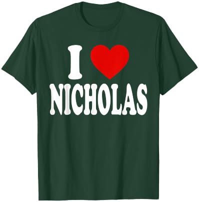 I Heart Love Nicholas T-Shirt - T-Shirt | Forest