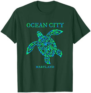 Ocean City Maryland Sea Turtle Souvenir T-Shirt - T-Shirt | Forest