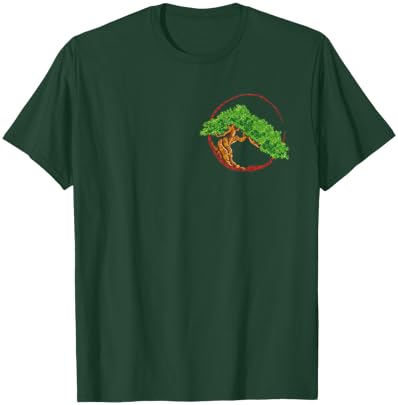Funny Plant Lover & Gifts Bonsai Tree Logo Miniature Plants Trees Japanese Gardening T-Shirt - T-Shirt | Forest