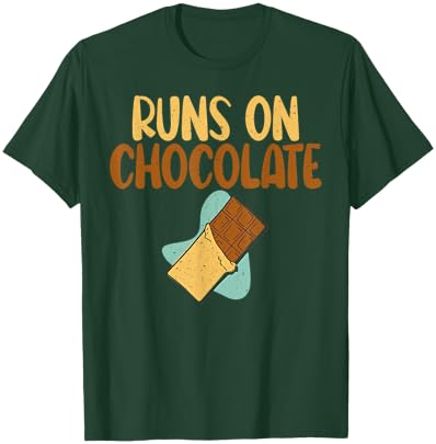 Runs on Chocolate Lover T-Shirt - T-Shirt | Forest