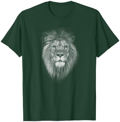 Lion Face Cool Zoo Animal Head Wildlife Africa T-Shirt - T-Shirt | Forest