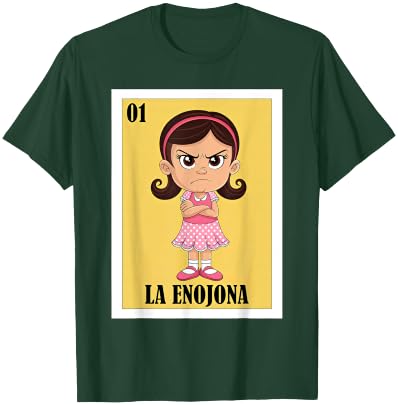 Funny Mexican Angry Girl Design - La Enojona T-Shirt - T-Shirt | Forest