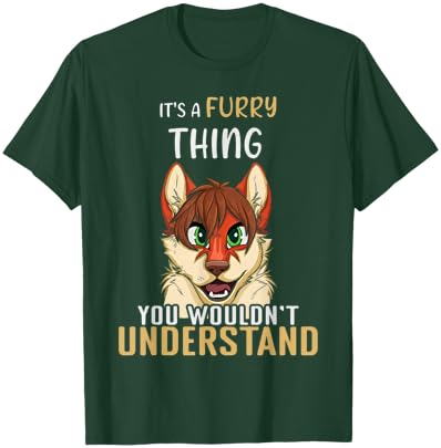Furry Thing Understand Furry Tail Ear Furry Person Cosplay T-Shirt - T-Shirt | Forest