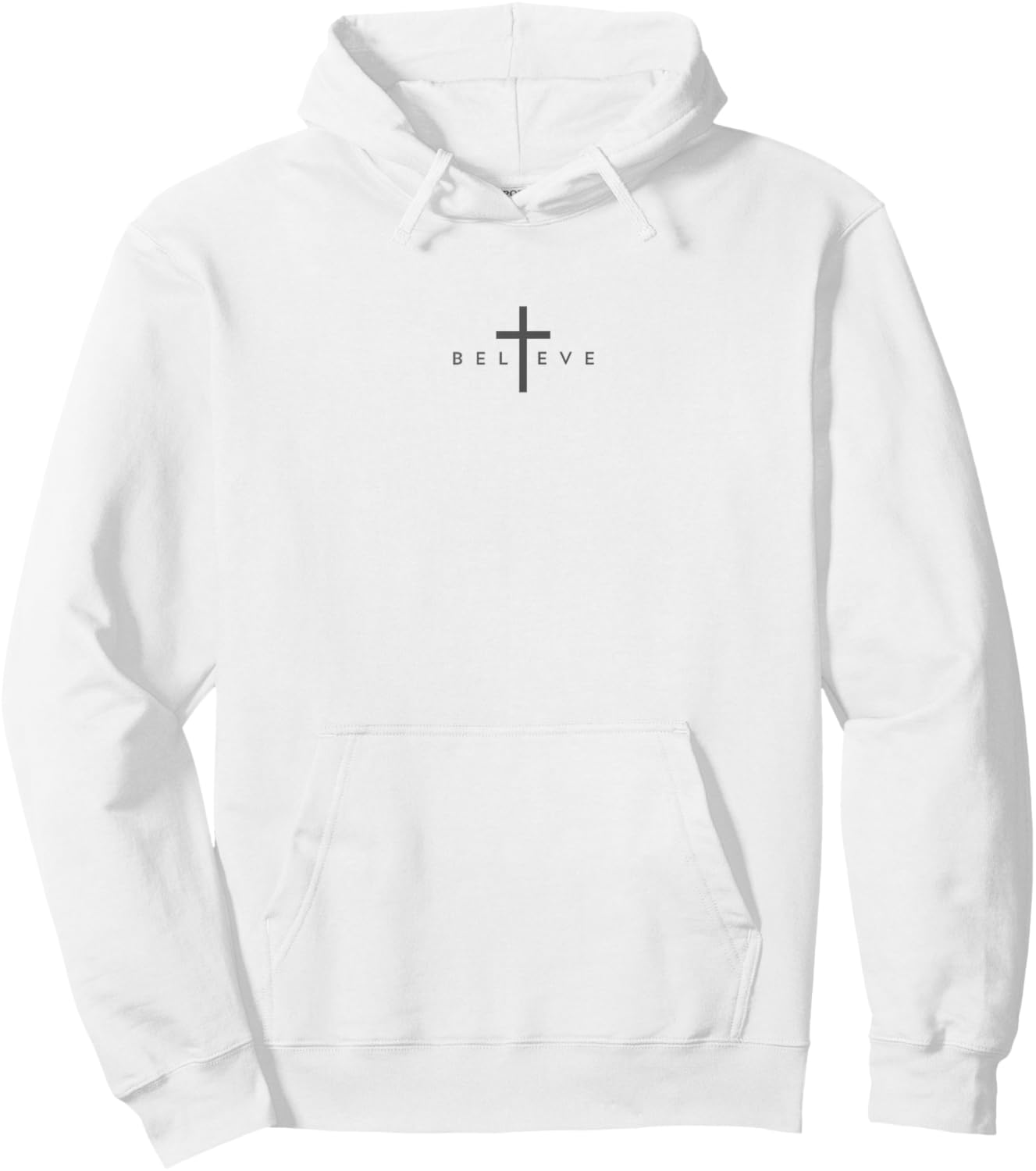 Believe Jesus Christliches Kreuz Jesus Weiß 33ANDME Hoodie - Hoodie | White