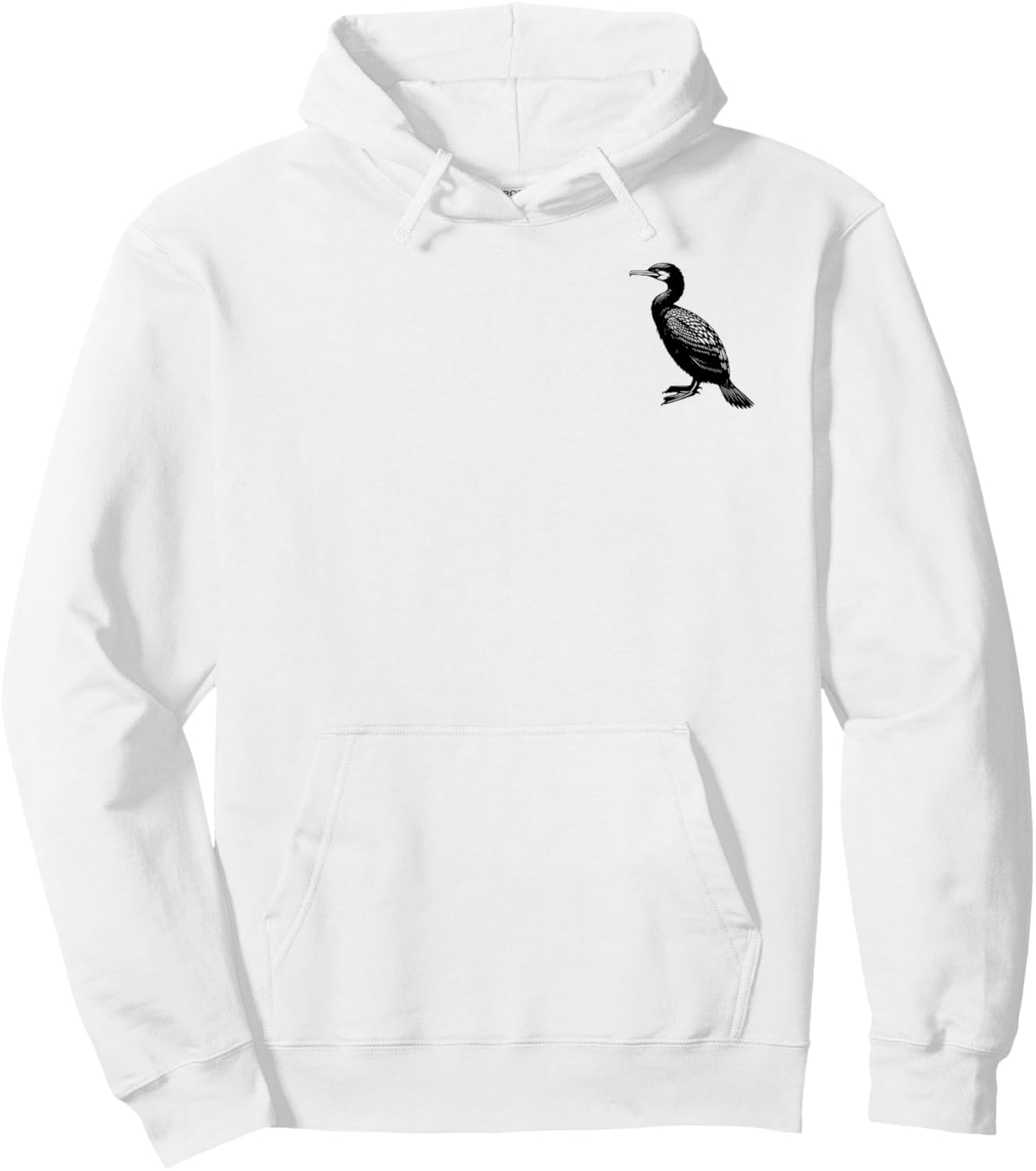 Cormorant Dad Mom Lover - Monochromatic Cormorant Hoodie - Hoodie | White