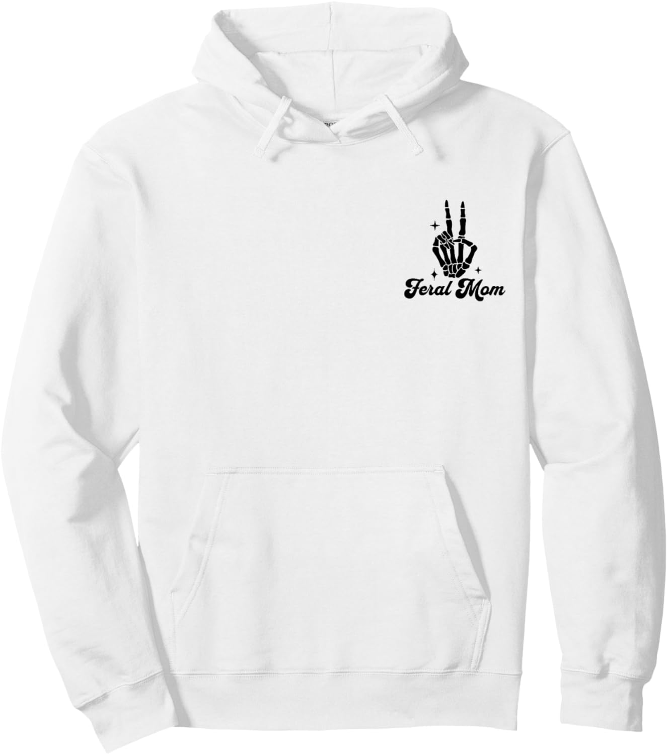 Feral Moms Club Hoodie - Hoodie | White