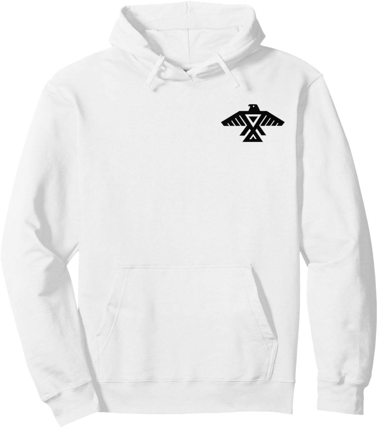 Anishinaabe Thunderbird Flag Symbol Anishinabe Hoodie - Hoodie | White
