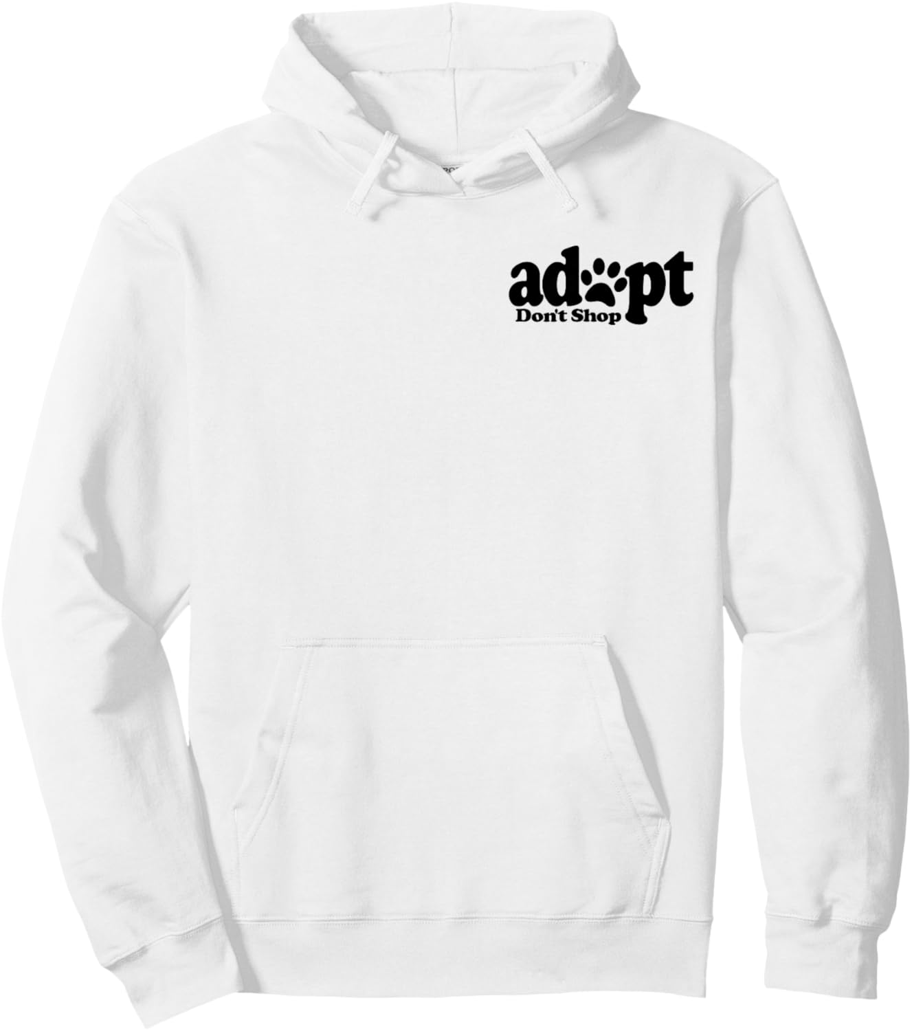 ADOPT DON'T SHOP DOG CAT PET LOVER RESCUE FOSTER SHELTER Women Kids Hoodie - Hoodie | White