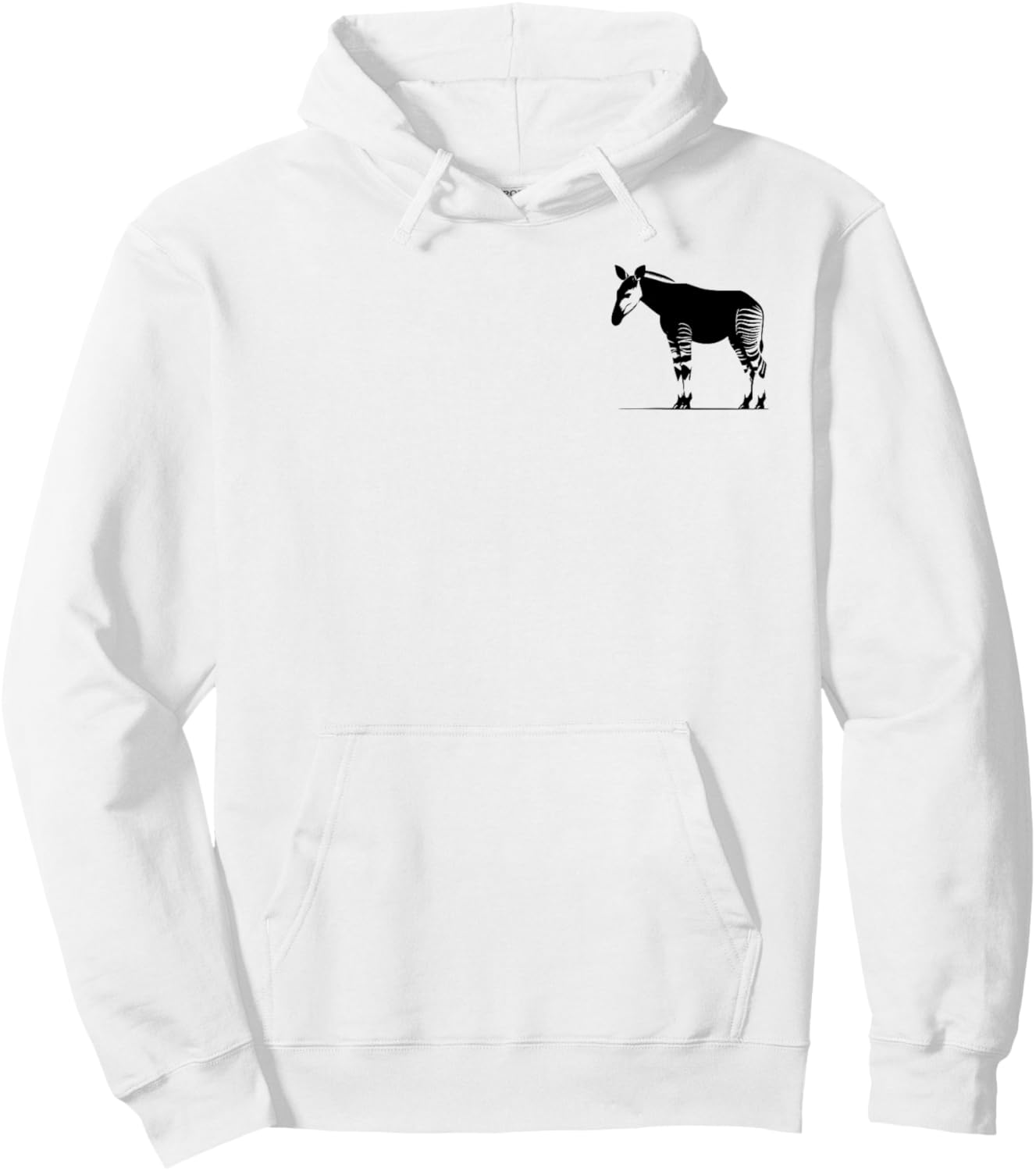 Okapi Dad Mom Lover - Monochromatic Okapi Hoodie - Hoodie | White
