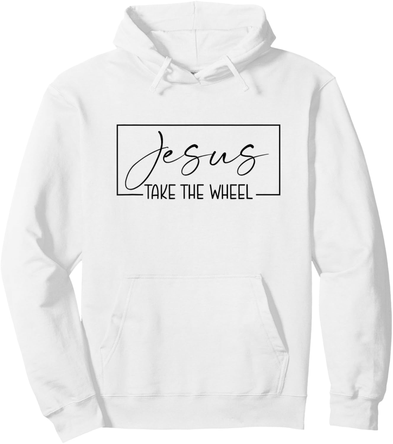 Jesus Take the Wheel Hoodie - Hoodie | White