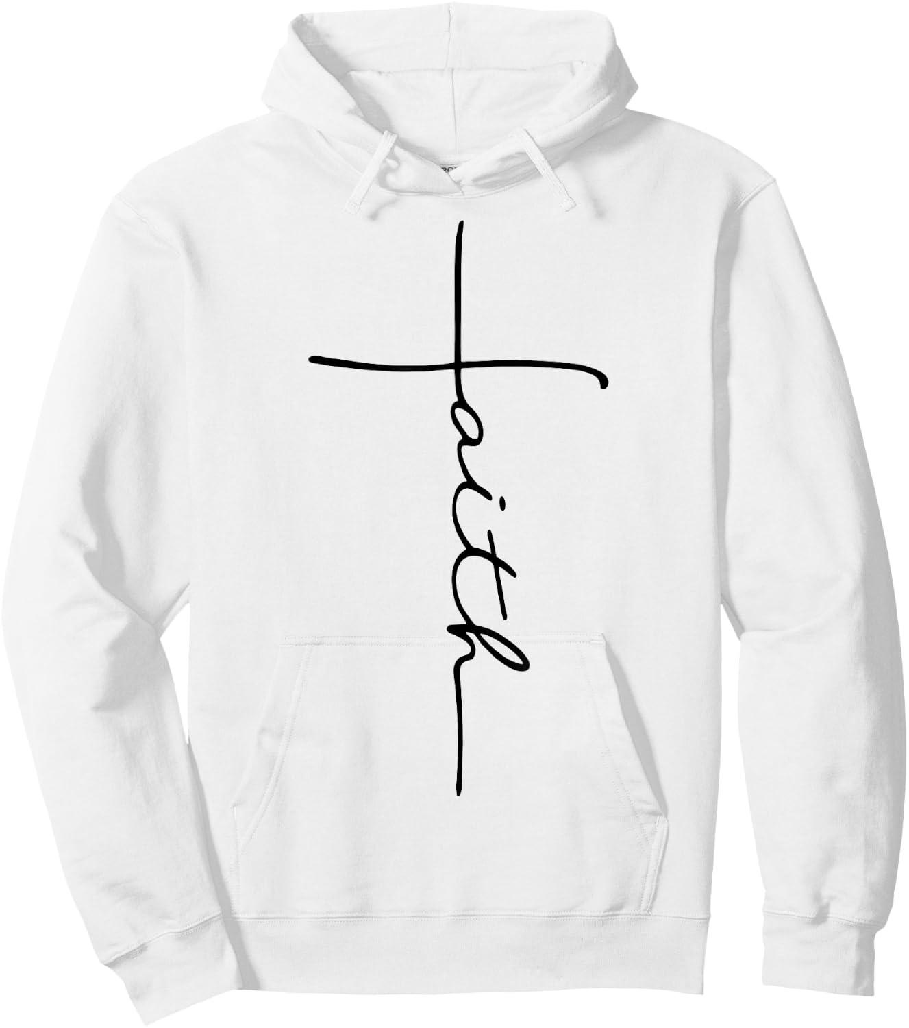 Faith Cross Hoodie - Hoodie | White