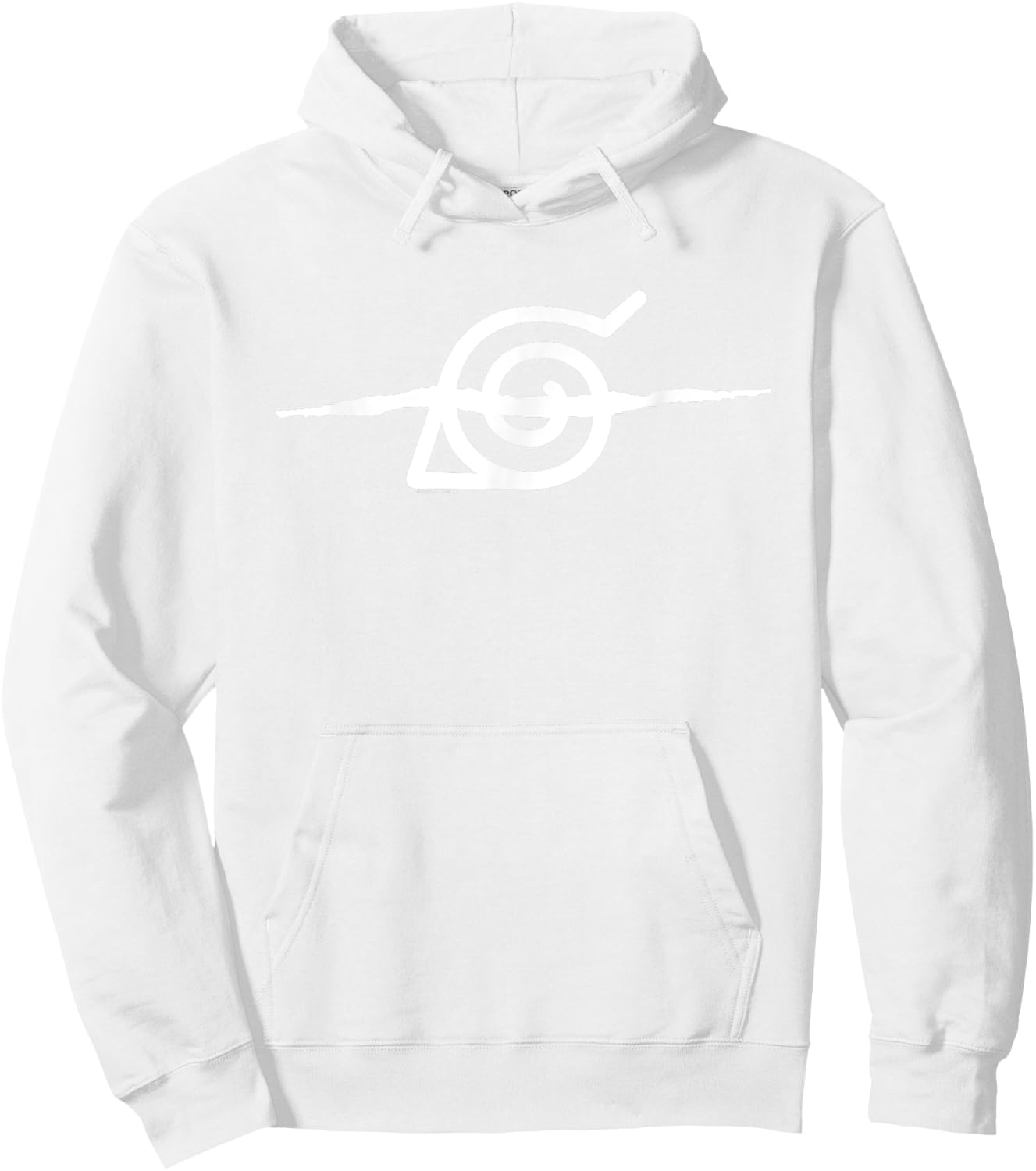 Naruto Shippuden Anti-Leaf Symbol Anime Hoodie - Hoodie | White