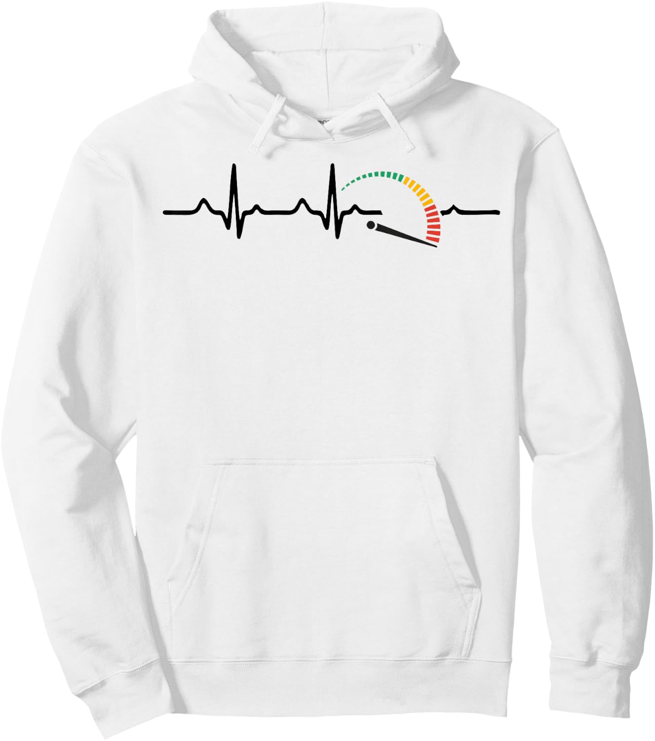 Speedometer Heartbeat Funny Auto Mechanic women Hoodie - Hoodie | White