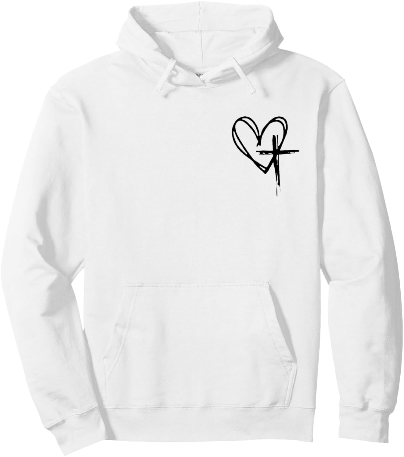 Jesus Has My Back Hoodie - Hoodie | White
