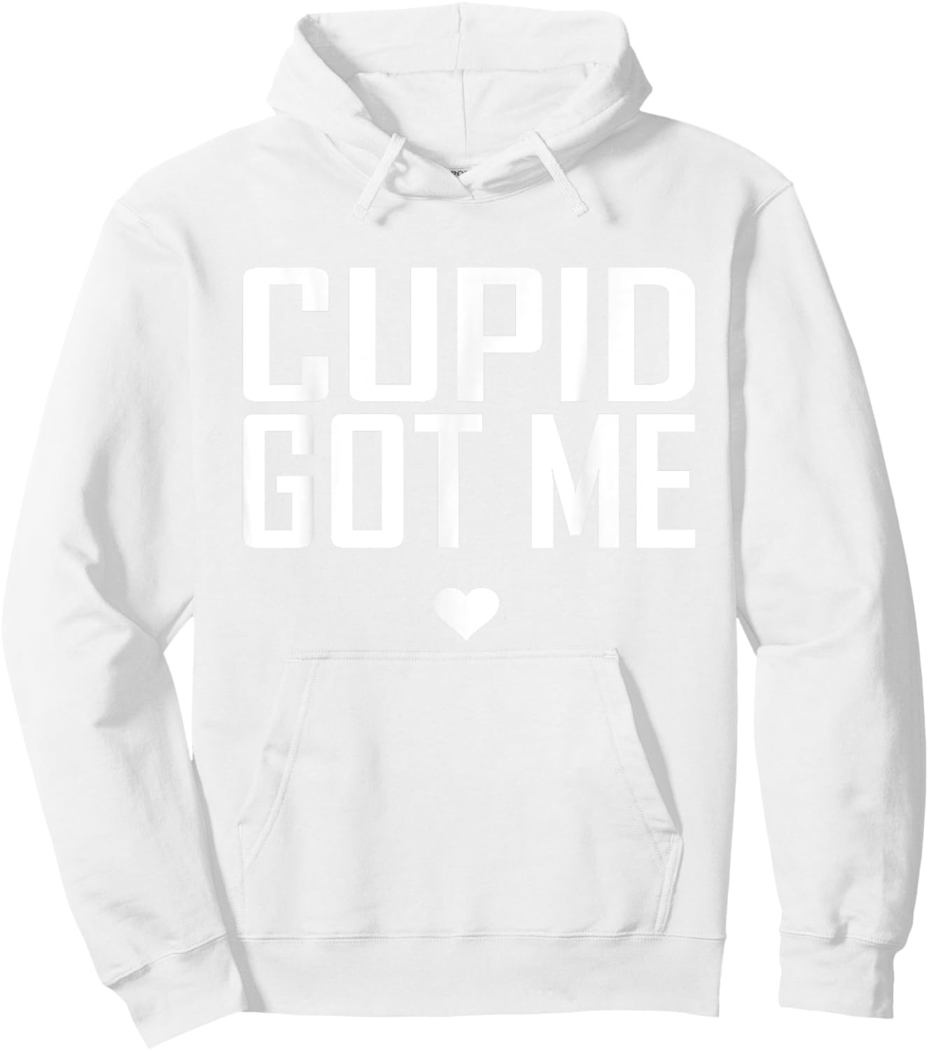 Cupid got me cute romance cherub valentine gift outfit Hoodie - Hoodie | White