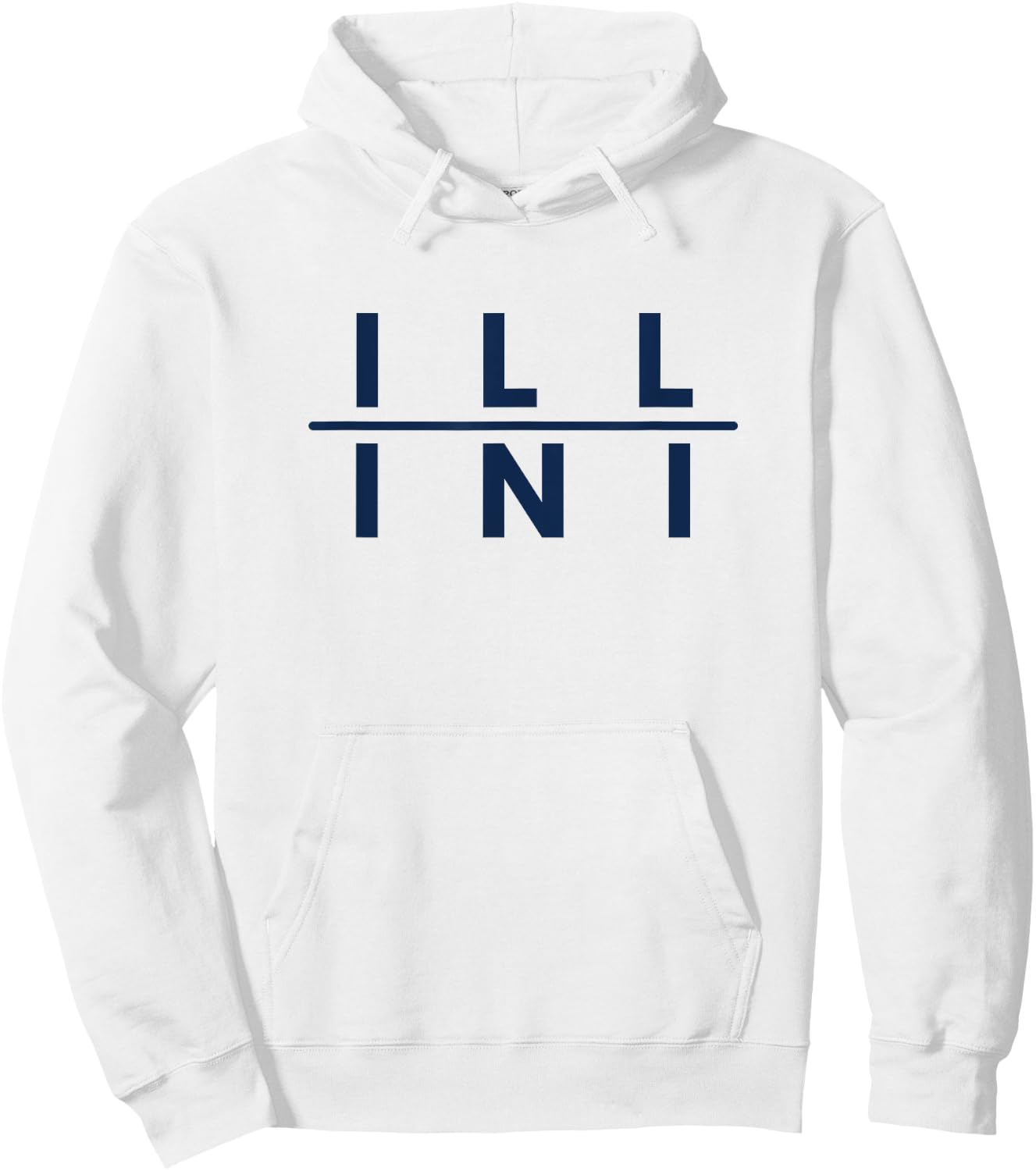 Illinois IL Athletics Fans Hoodie - Hoodie | White