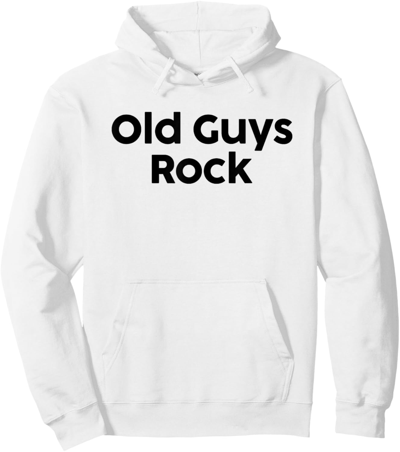 Old Guys Rock Aging Funny Saying Old Age Hoodie - Hoodie | White
