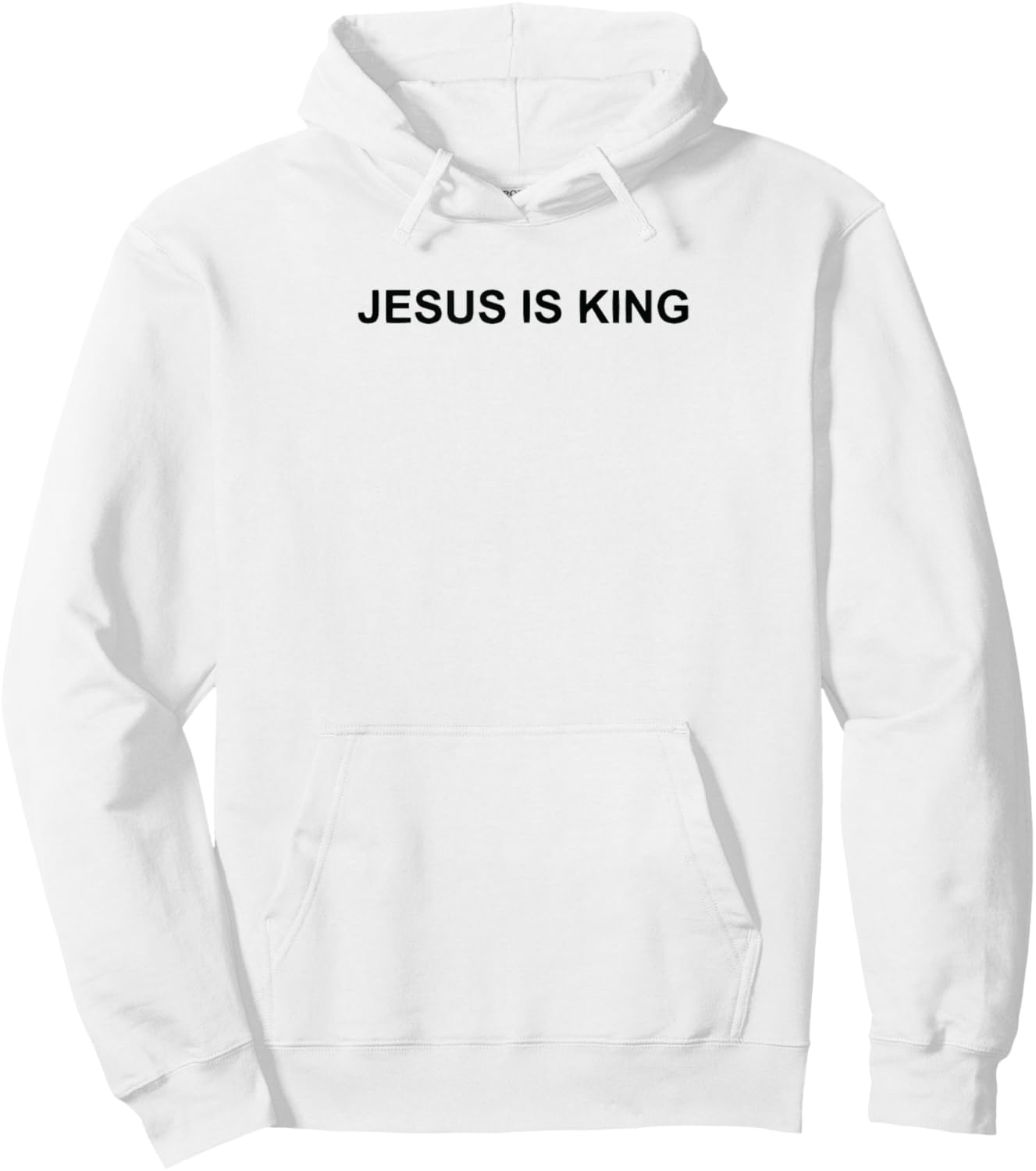 Jesus religious title is King, Bible Poetic section of a Hoodie - Hoodie | White