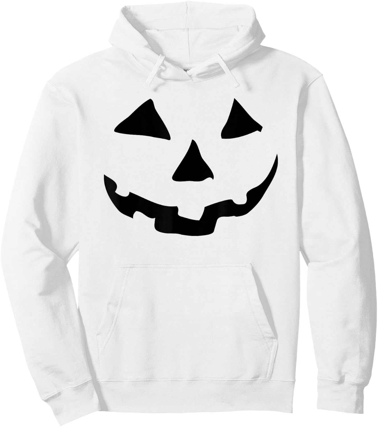 Halloween Jack O Lantern Pumpkin Face Hoodie - Hoodie | White