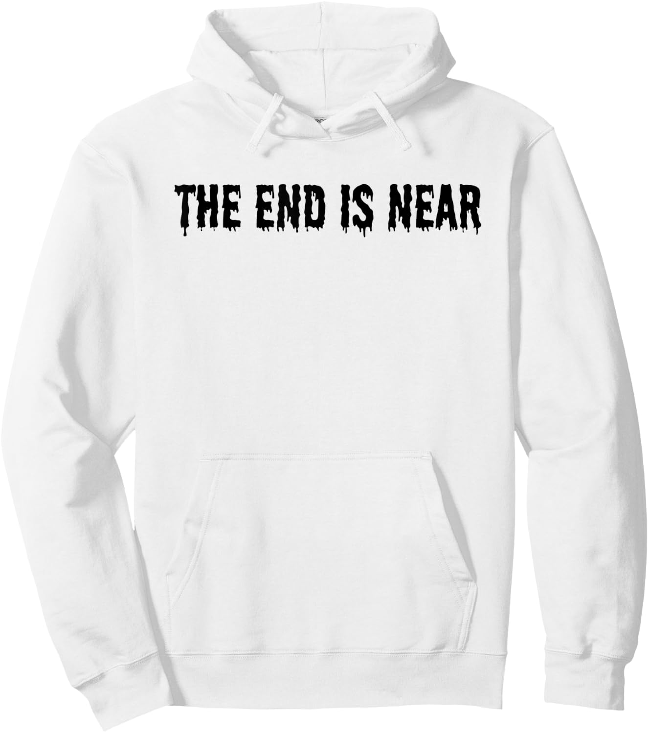 The End Is Near - Alien Abduction UFO Halloween Creepy Scary Hoodie - Hoodie | White