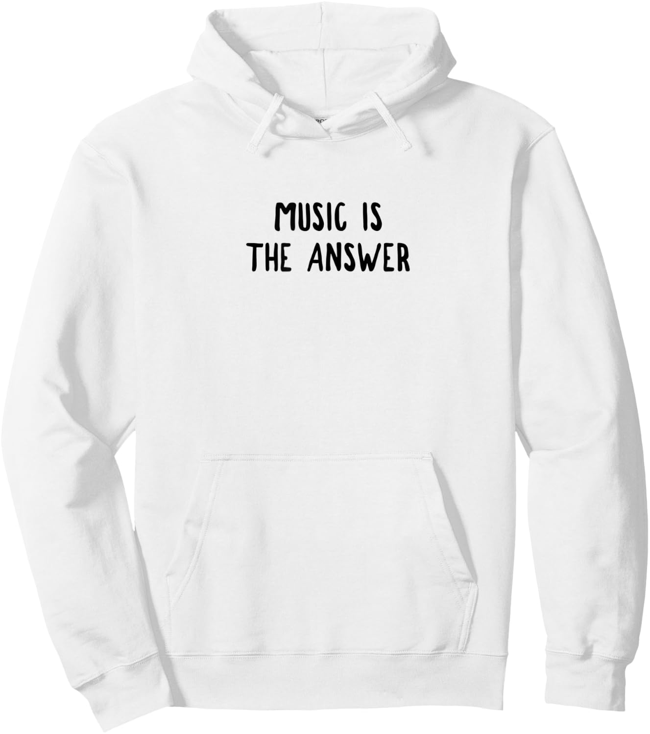 Music Is The Answer Hoodie - Hoodie | White