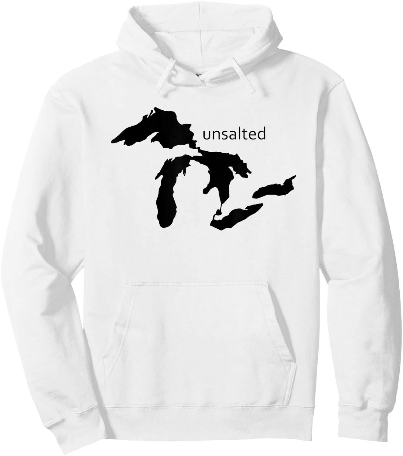 Michigan Unsalted Great Lakes Hoodie - Hoodie | White