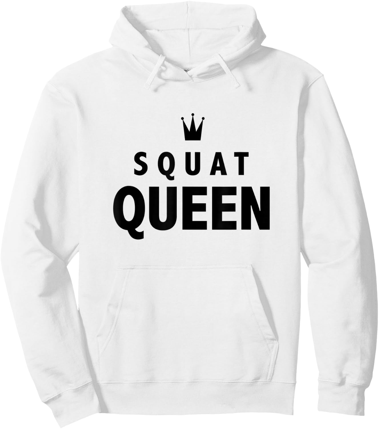 Squat Queen Workout Gym Hoodie - Hoodie | White