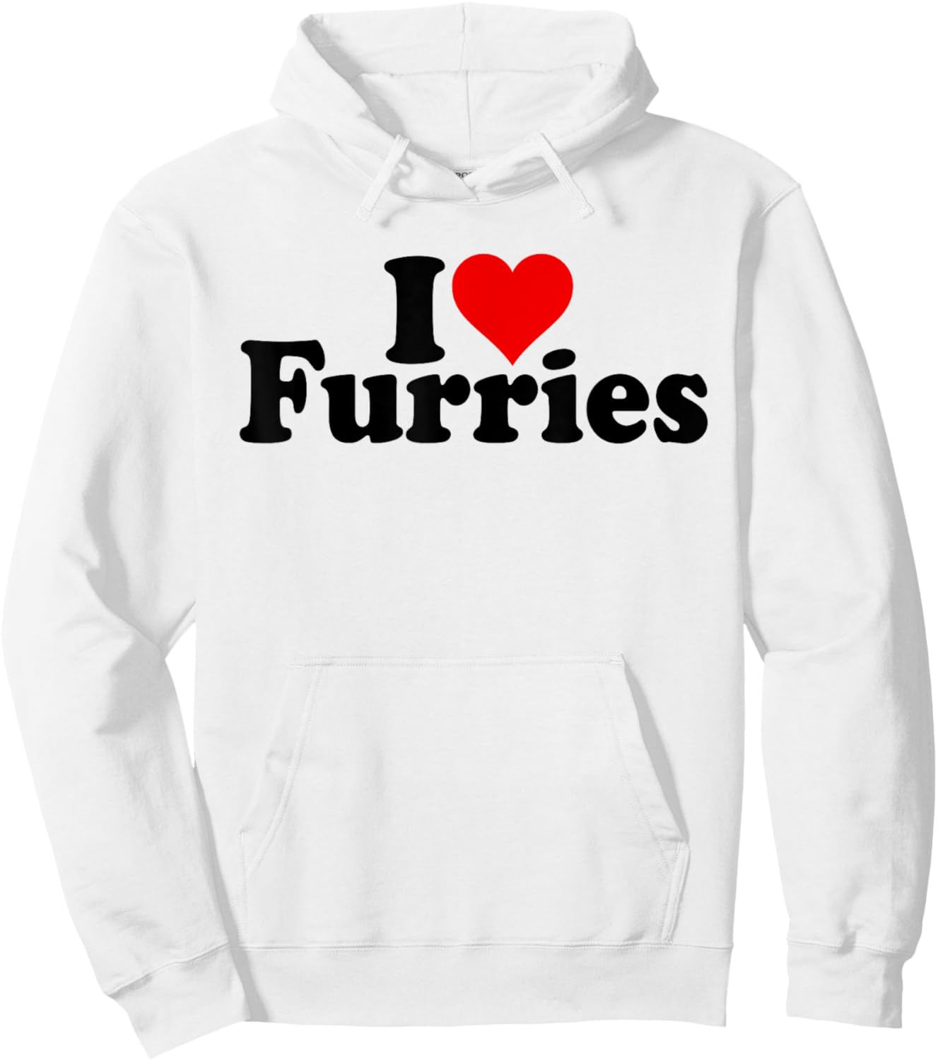 I Love Heart Furries Furry Fandom Cosplay Fursuit Hoodie - Hoodie | White