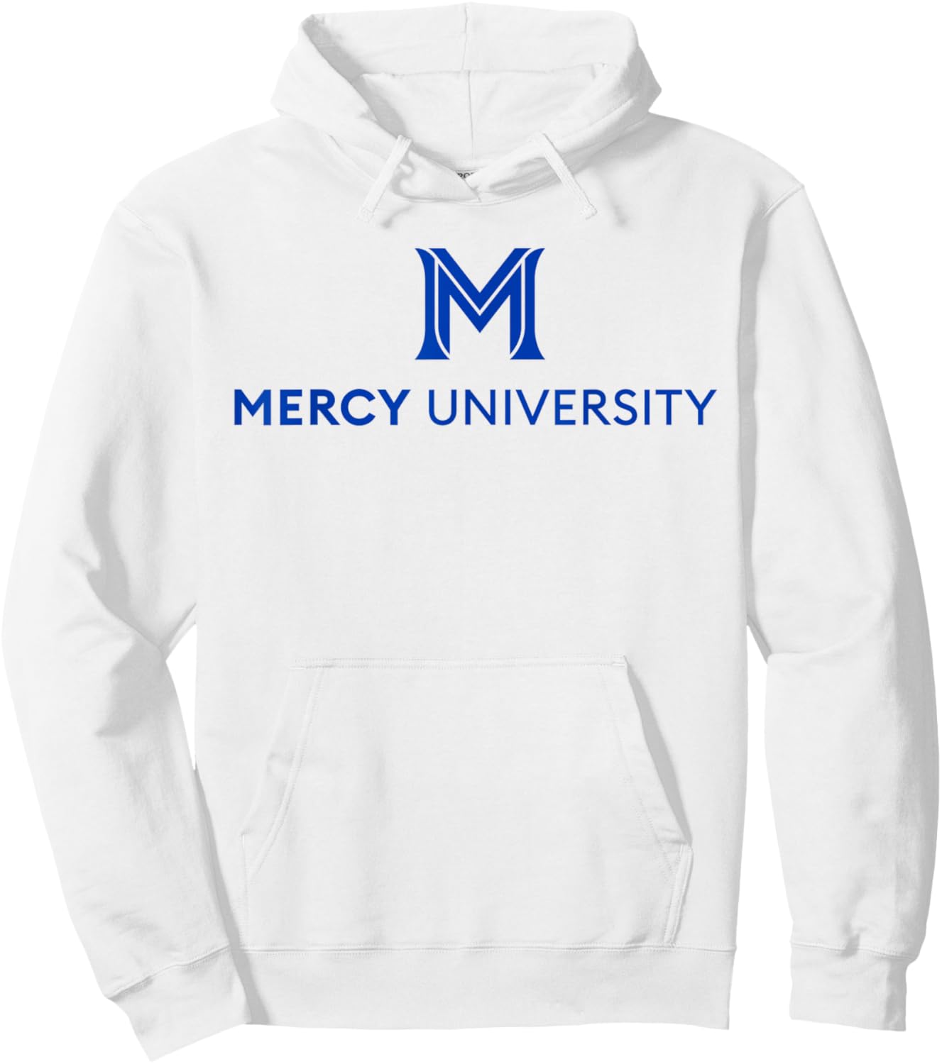 Mercy University Mavericks M Logo Hoodie - Hoodie | White