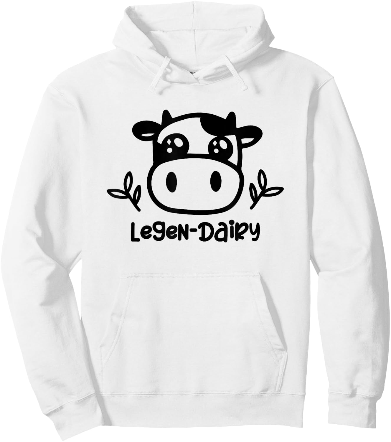 Funny Cow pun Dairy Cow gift Legen...Dairy Legendary Hoodie - Hoodie | White