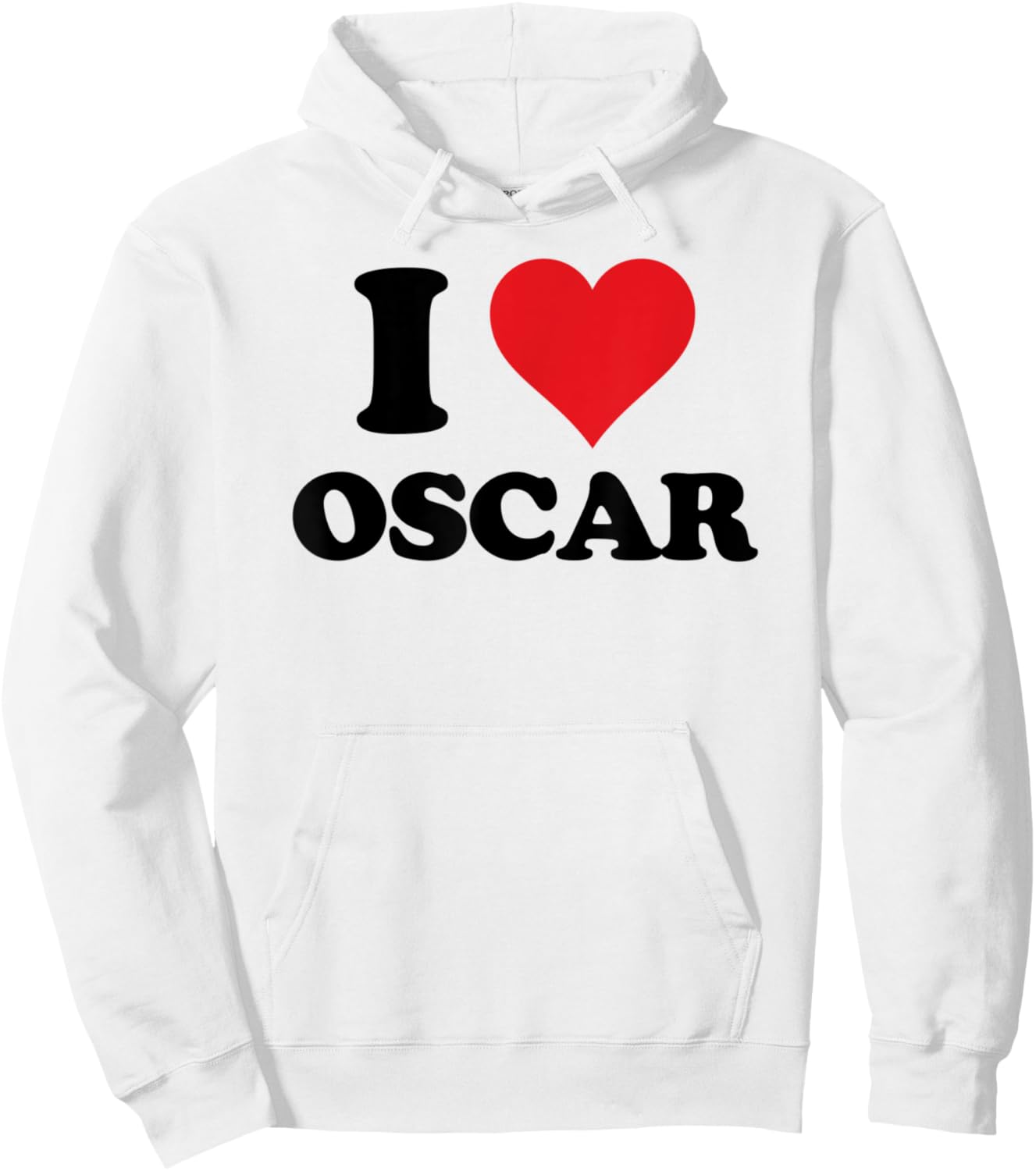 I Heart Oscar First Name I Love Personalized Stuff Hoodie - Hoodie | White