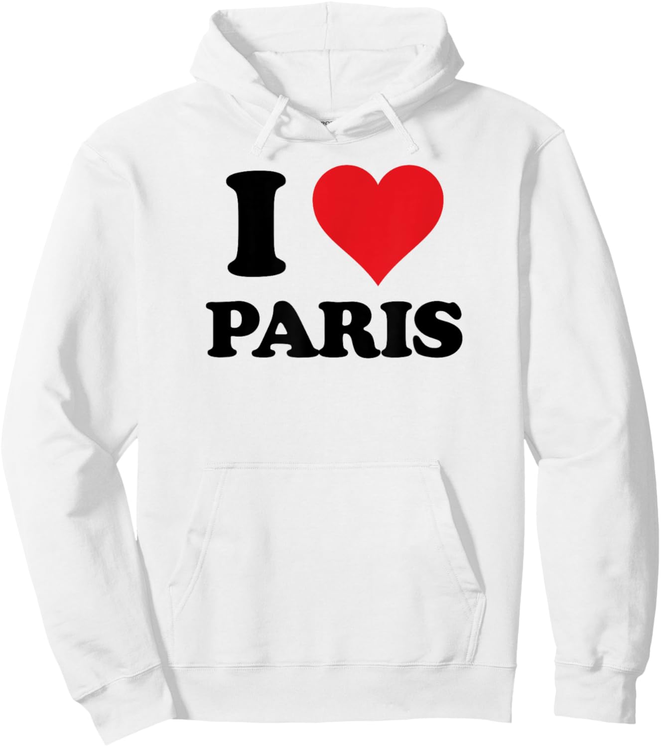 I Heart Paris First Name I Love Personalized Stuff Hoodie - Hoodie | White