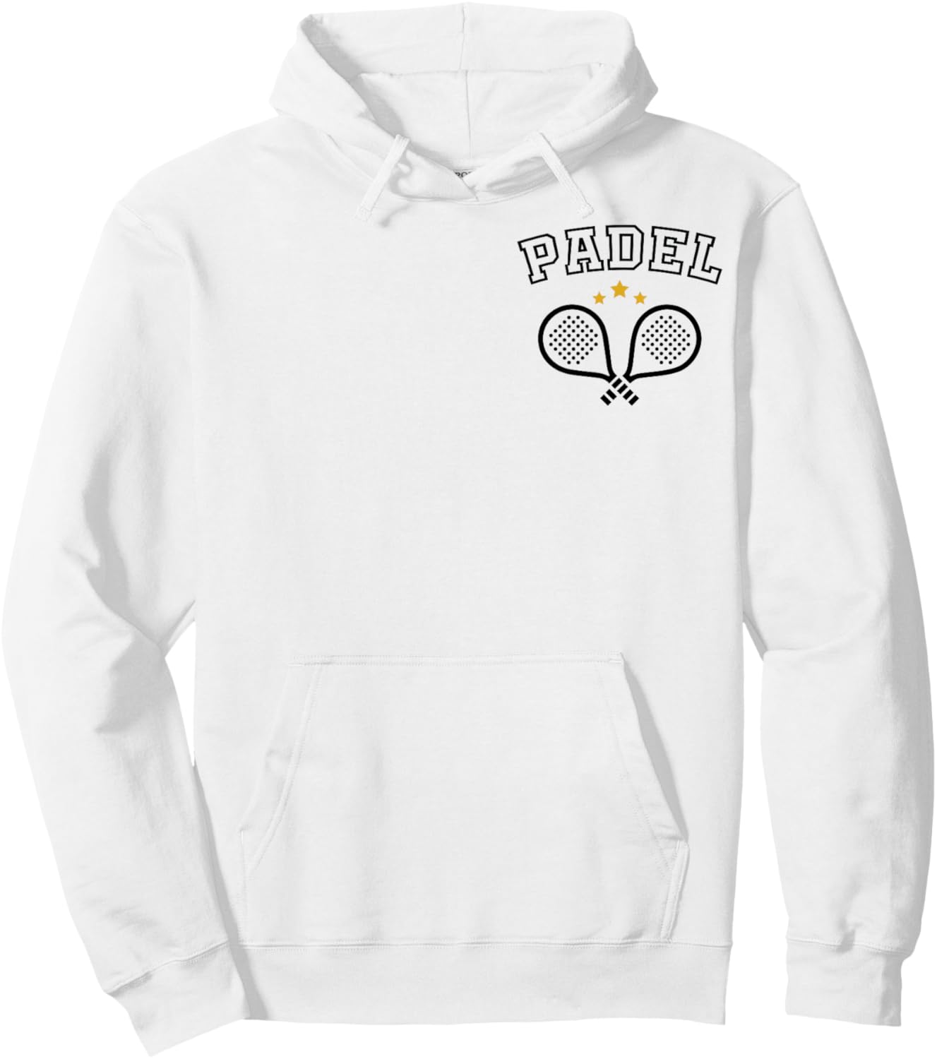 Funny Gift Fan Coach Paddle Tennis Sport Padel Pocket , white, S Hoodie - Hoodie | White