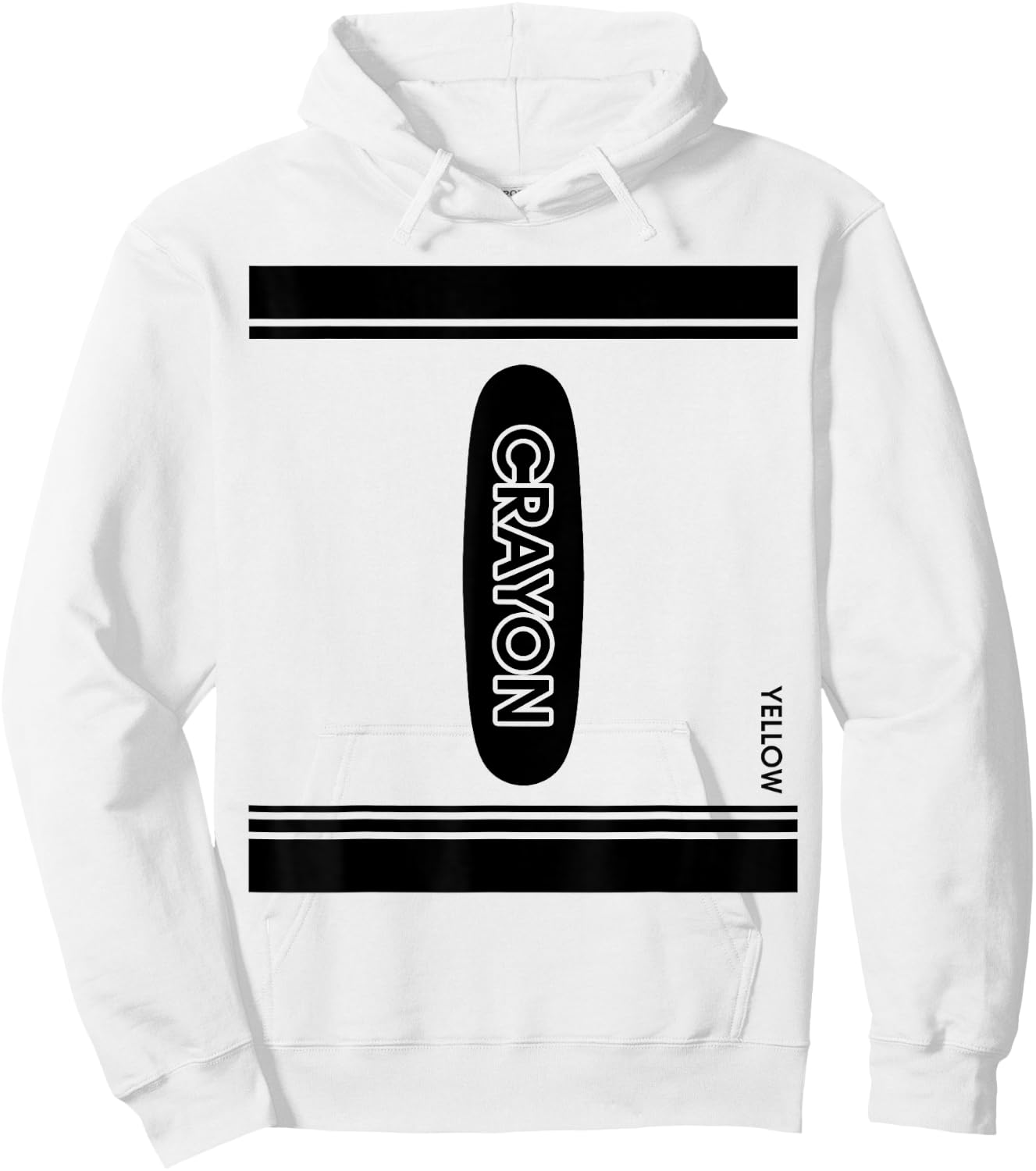 Yellow Crayon Box Halloween Costume Couple Group Gift Hoodie - Hoodie | White
