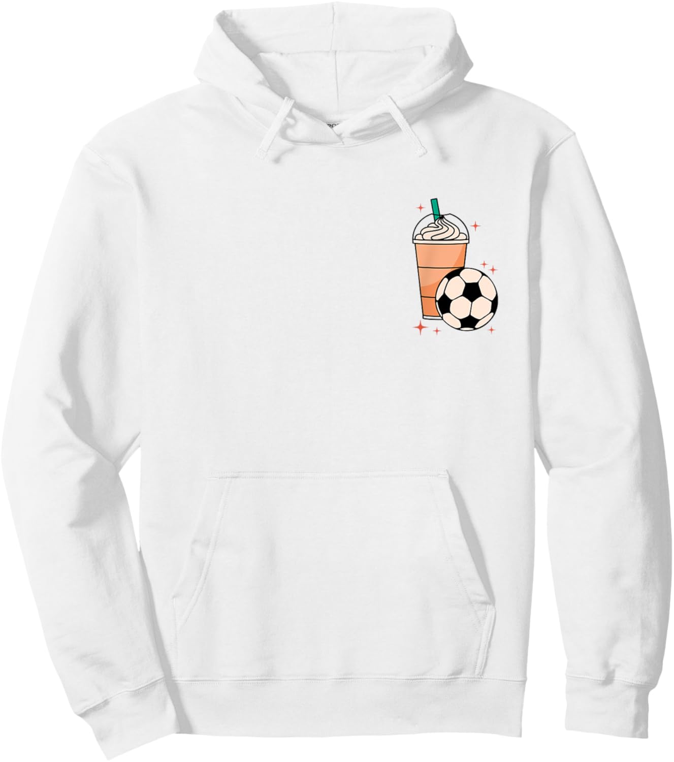 Weekends Iced Coffee And Soccer Retro Groovy Soccer Mom Hoodie - Hoodie | White