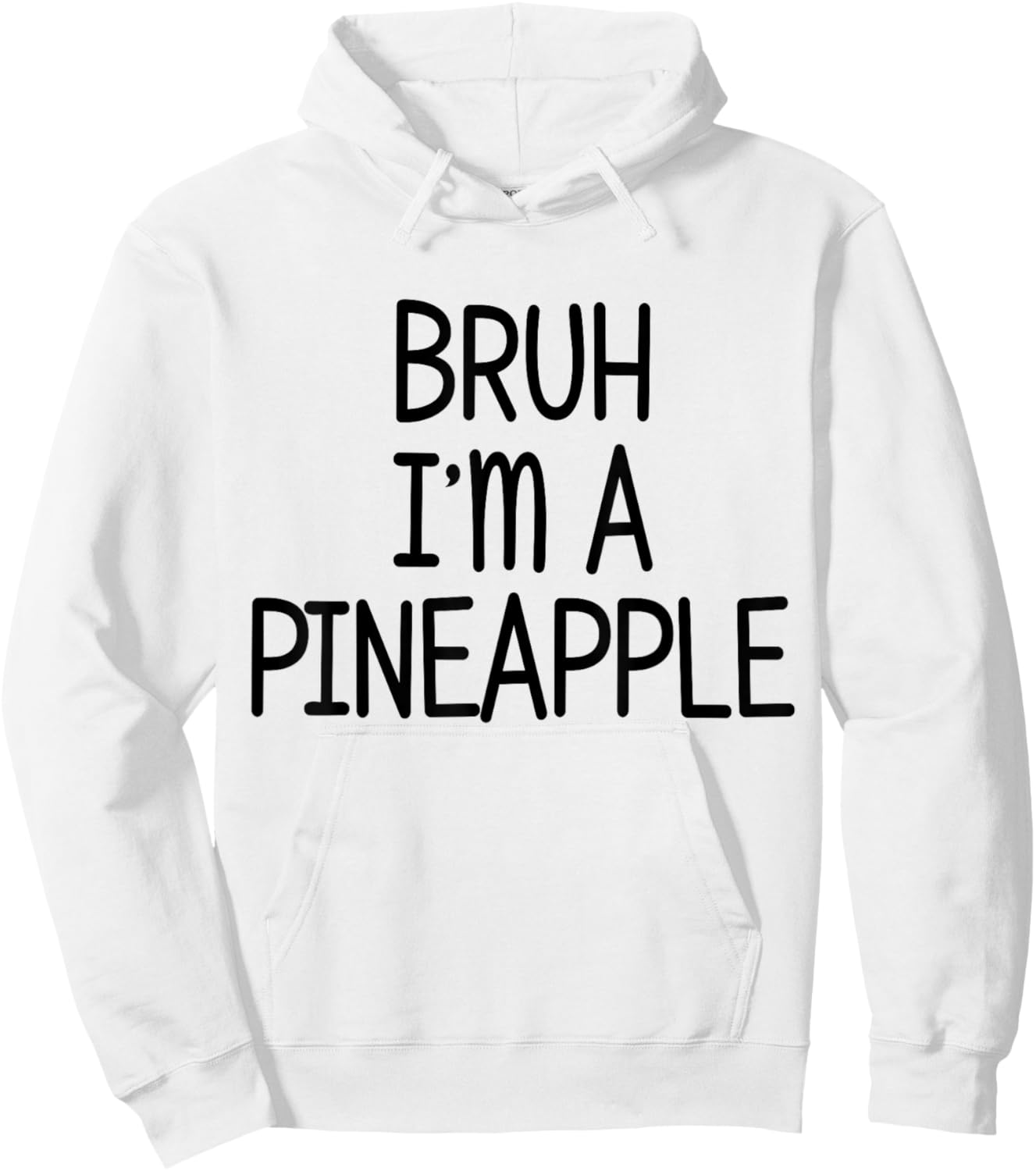 Pretend I'm A Pineapple Funny Lazy Halloween Costume Party Hoodie - Hoodie | White